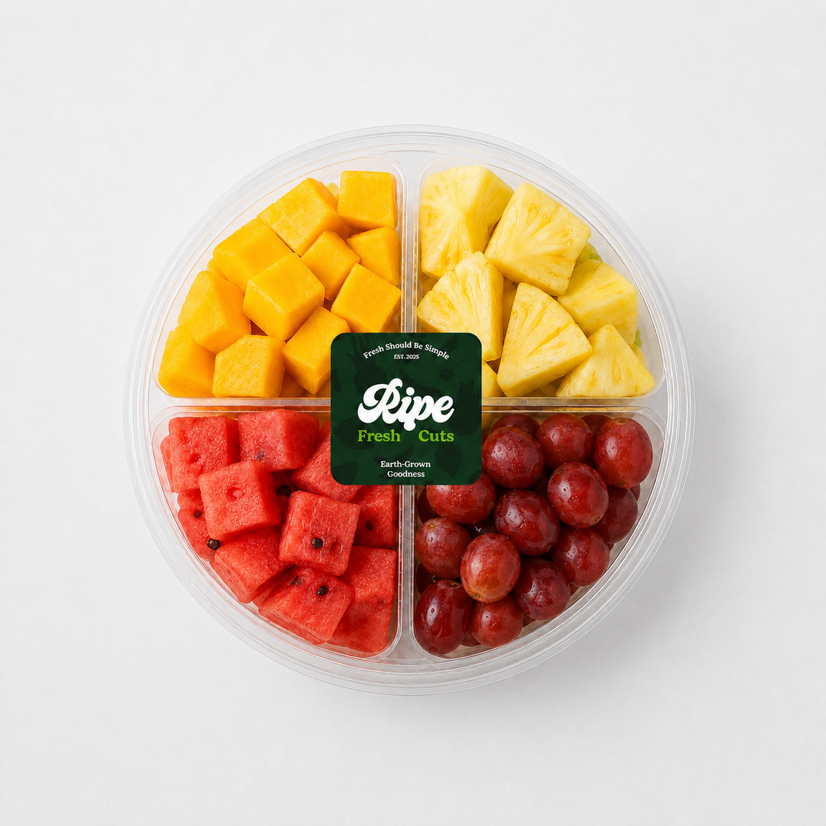 Cuts Box (Watermelon, Mango, Grapes, Pineapple)
